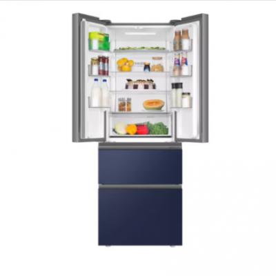 海尔（haier）冰箱336升法式多开门一级能效家用电冰箱玻璃面板 三档变温 母婴存储专区 BCD-336WLHFD8DB1